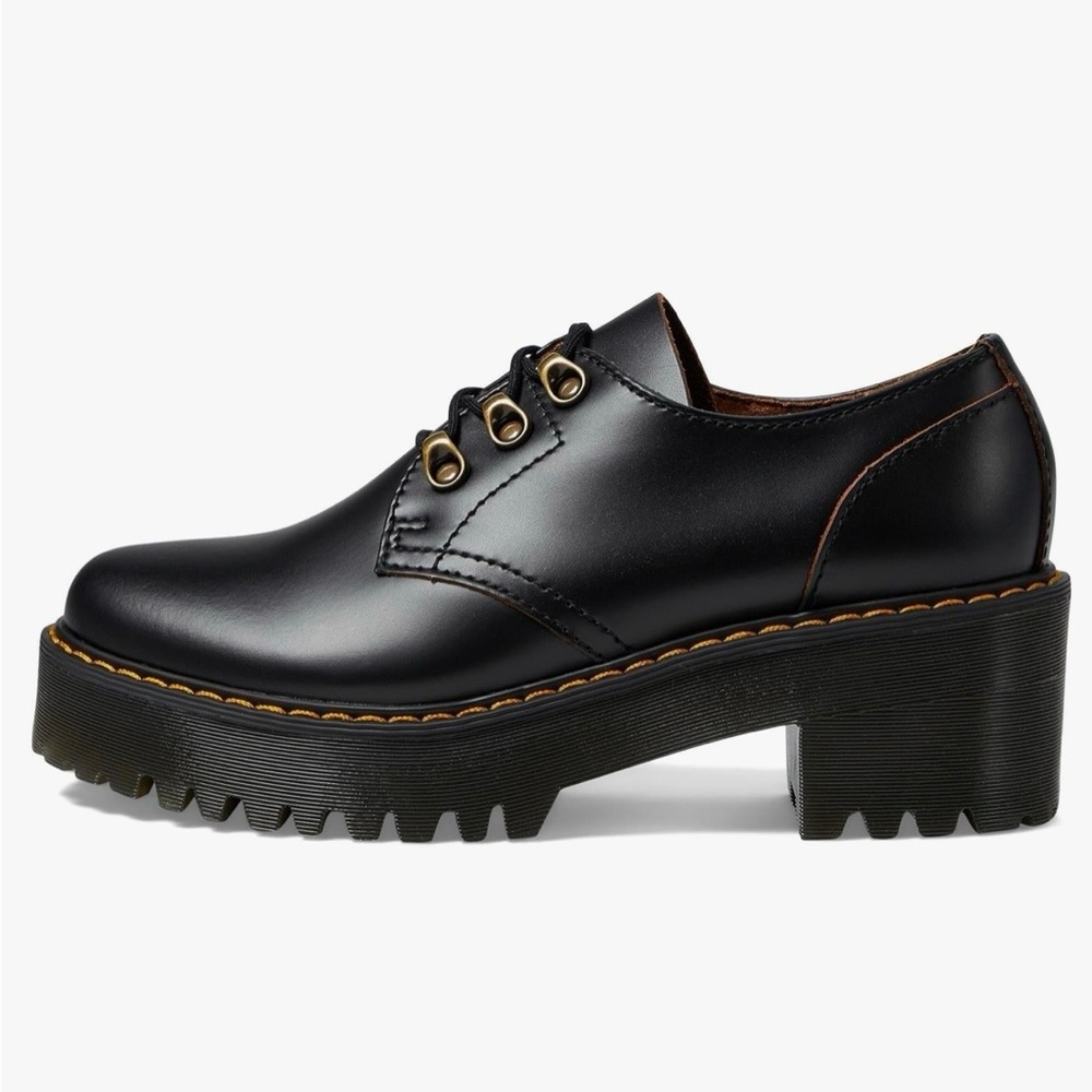 Dr. Martens Leona Smooth Leather Lo Platform Women’s Size 6 - Picture 2 of 16